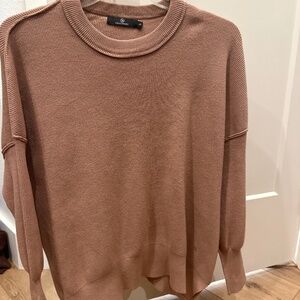 Tan oversized batwing sweater